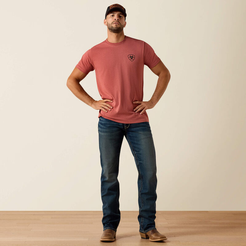 Ariat Men - T-Shirt Banner Badge (Red) 10073957
