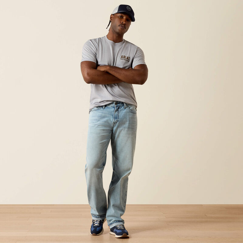 Ariat Men - T-Shirt Outline Shop (Pewter) 10073960