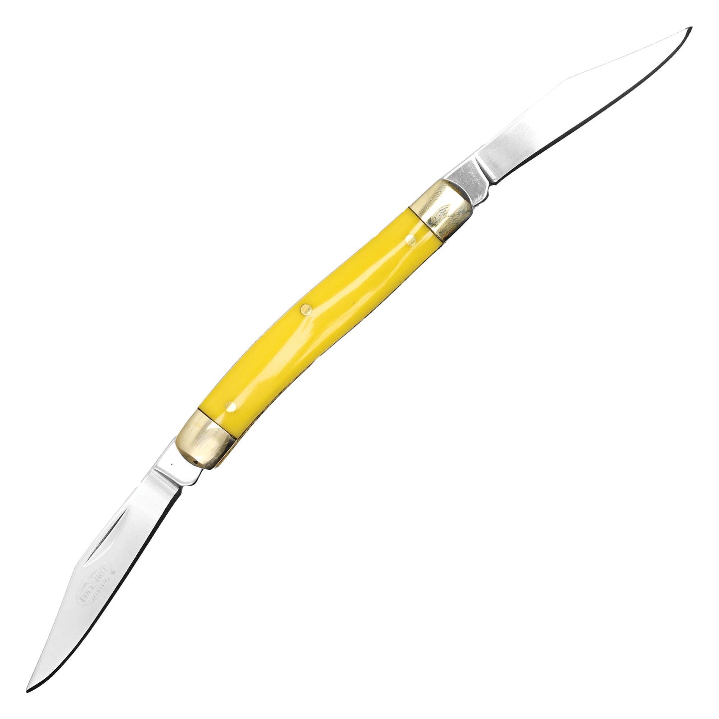 Classic 2-Blade Folding Pocket Knife (Yellow)