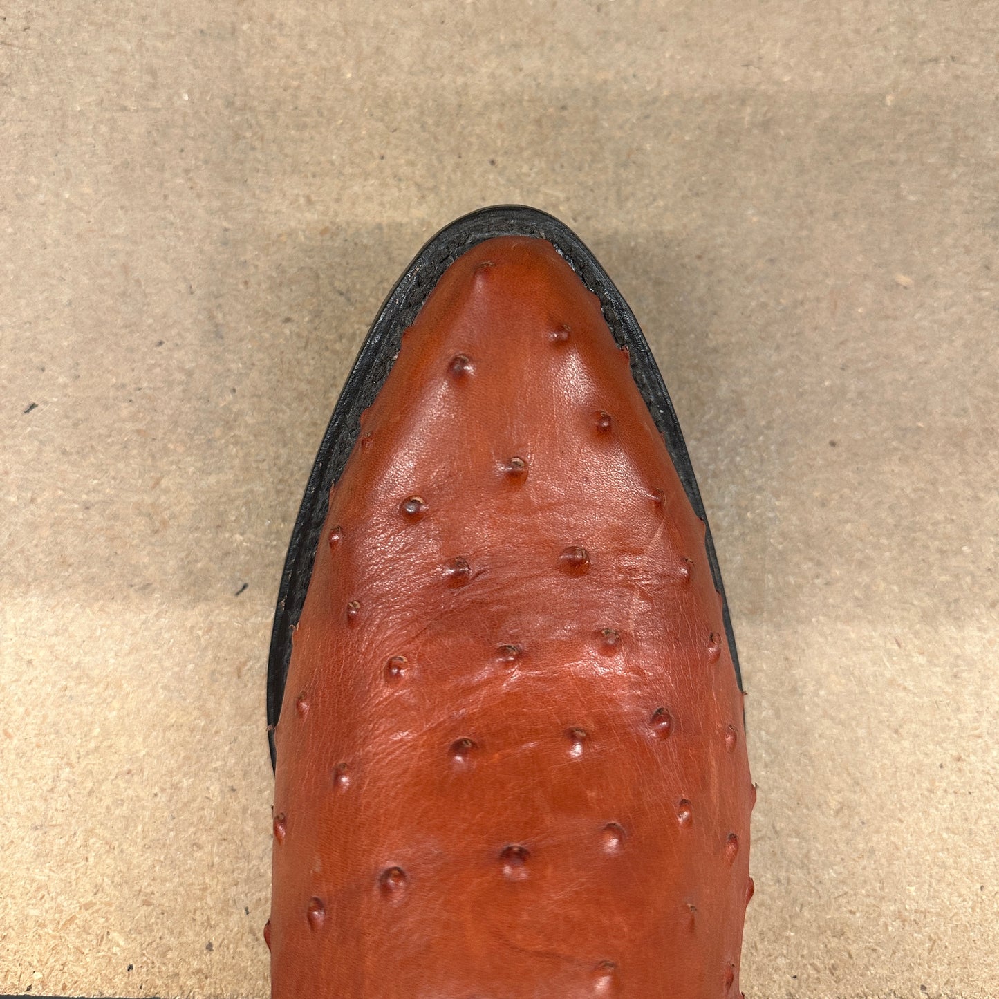 La Bufa Men - Imitation Ostrich Boot (Cognac)