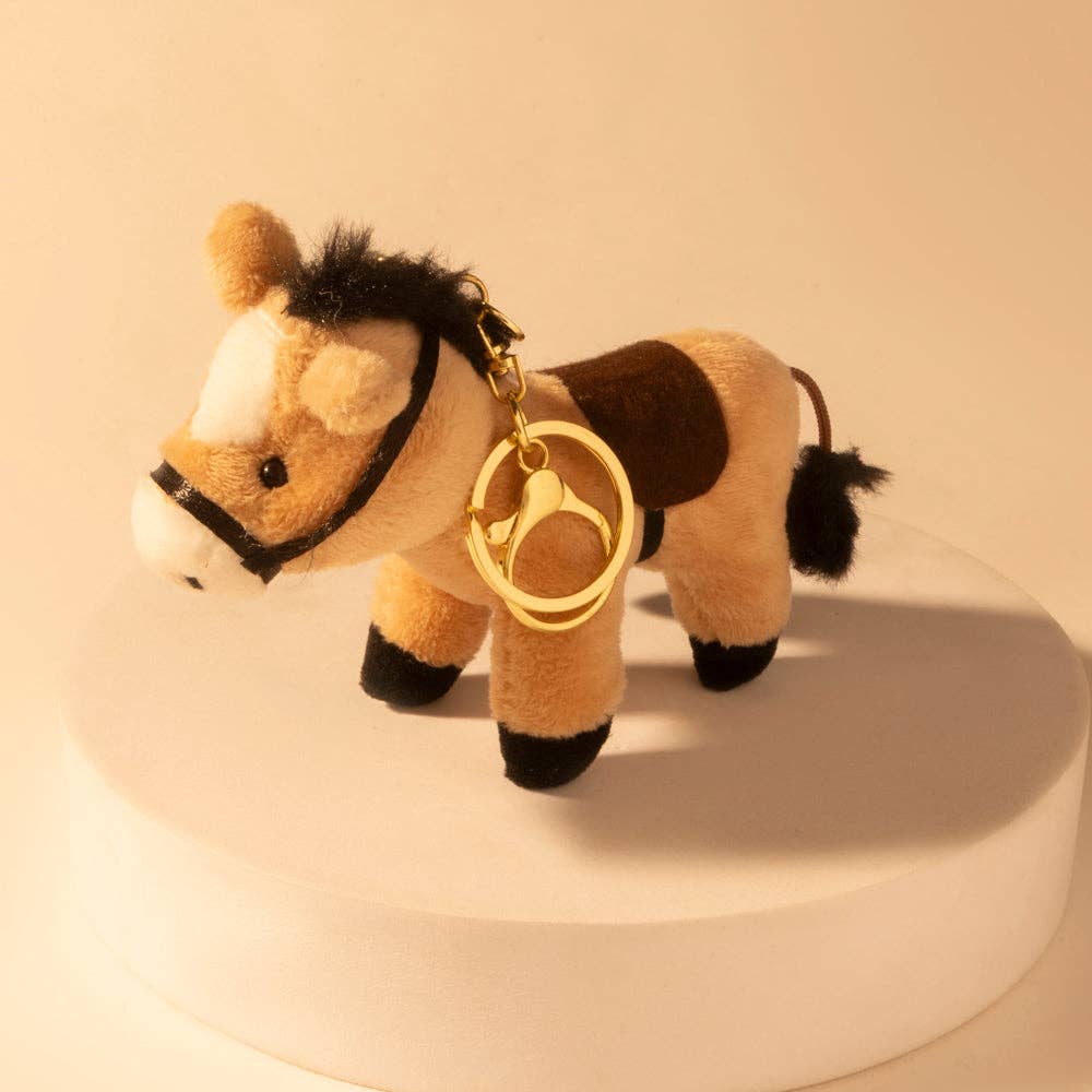 Myra - Golden Gallop Bag Charm (Caramel Tan) S-14697