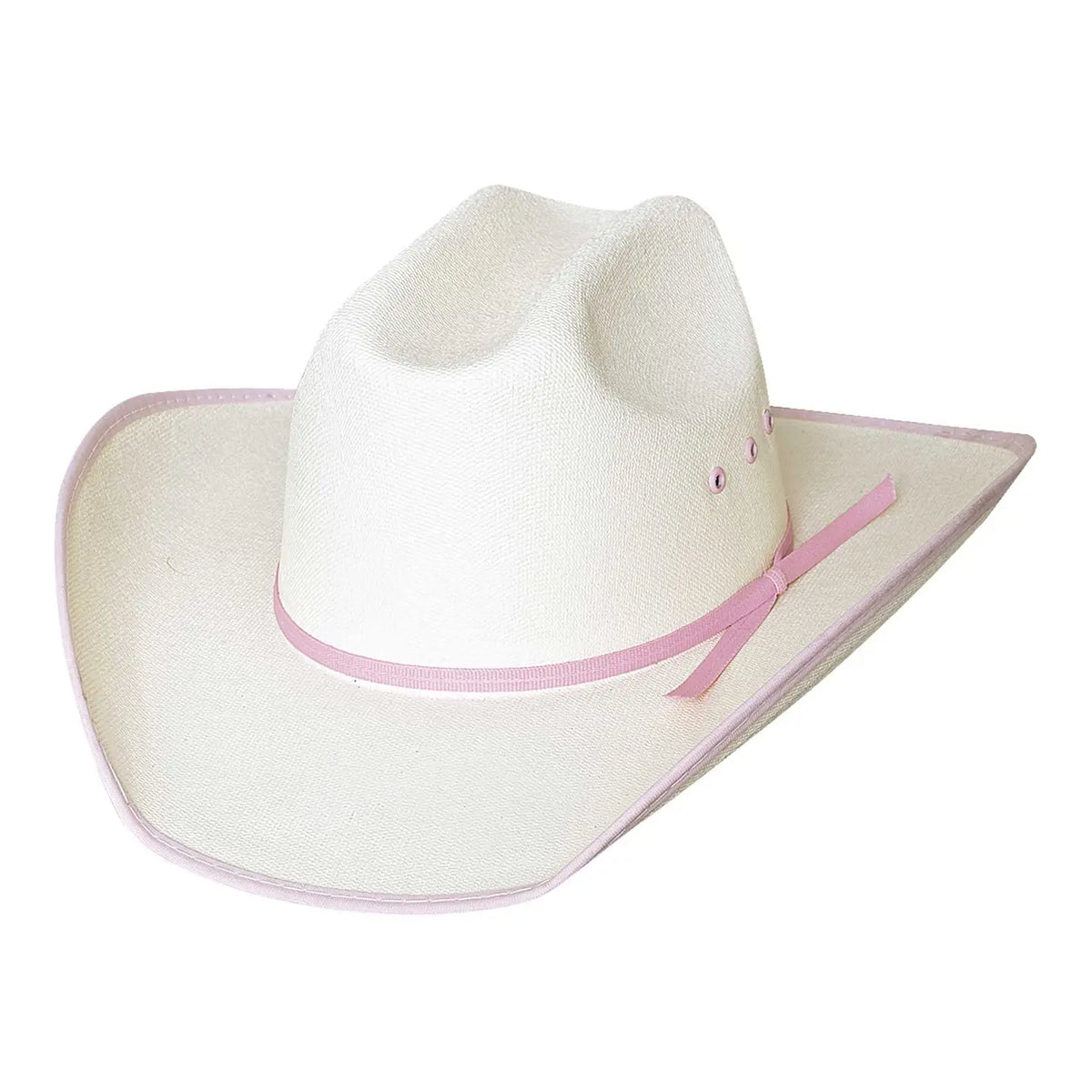 Bullhide - Lucky Eight (Off White/Pink) Kids Straw Hat