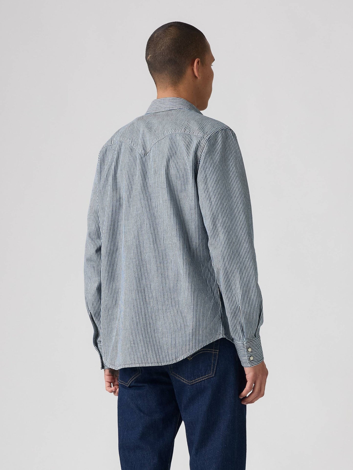 Levi's Men - Classic Western Snap Shirt (Roadtrip Stripes) 857450236