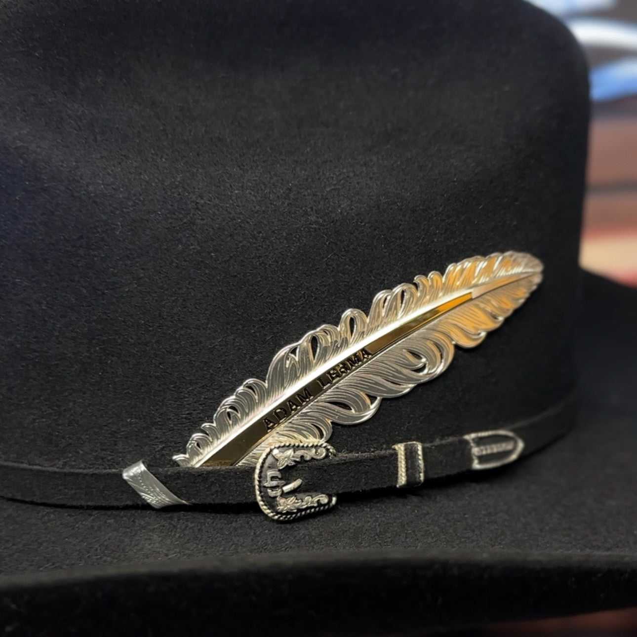 *Custom Engraved* Classic Trophy Hat Feather