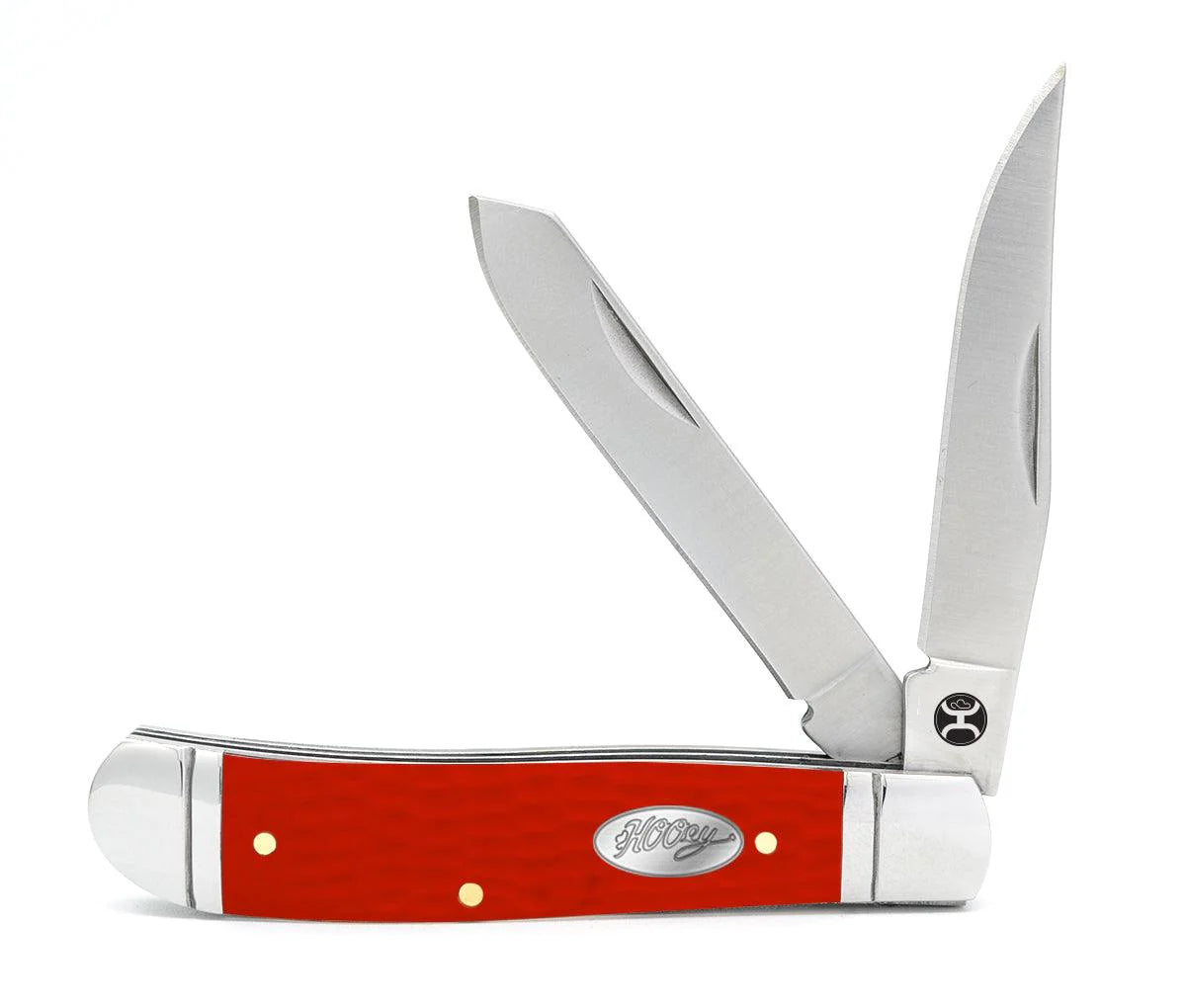 Hooey - Large Trapper Knife (Red Jig Bone) HK126