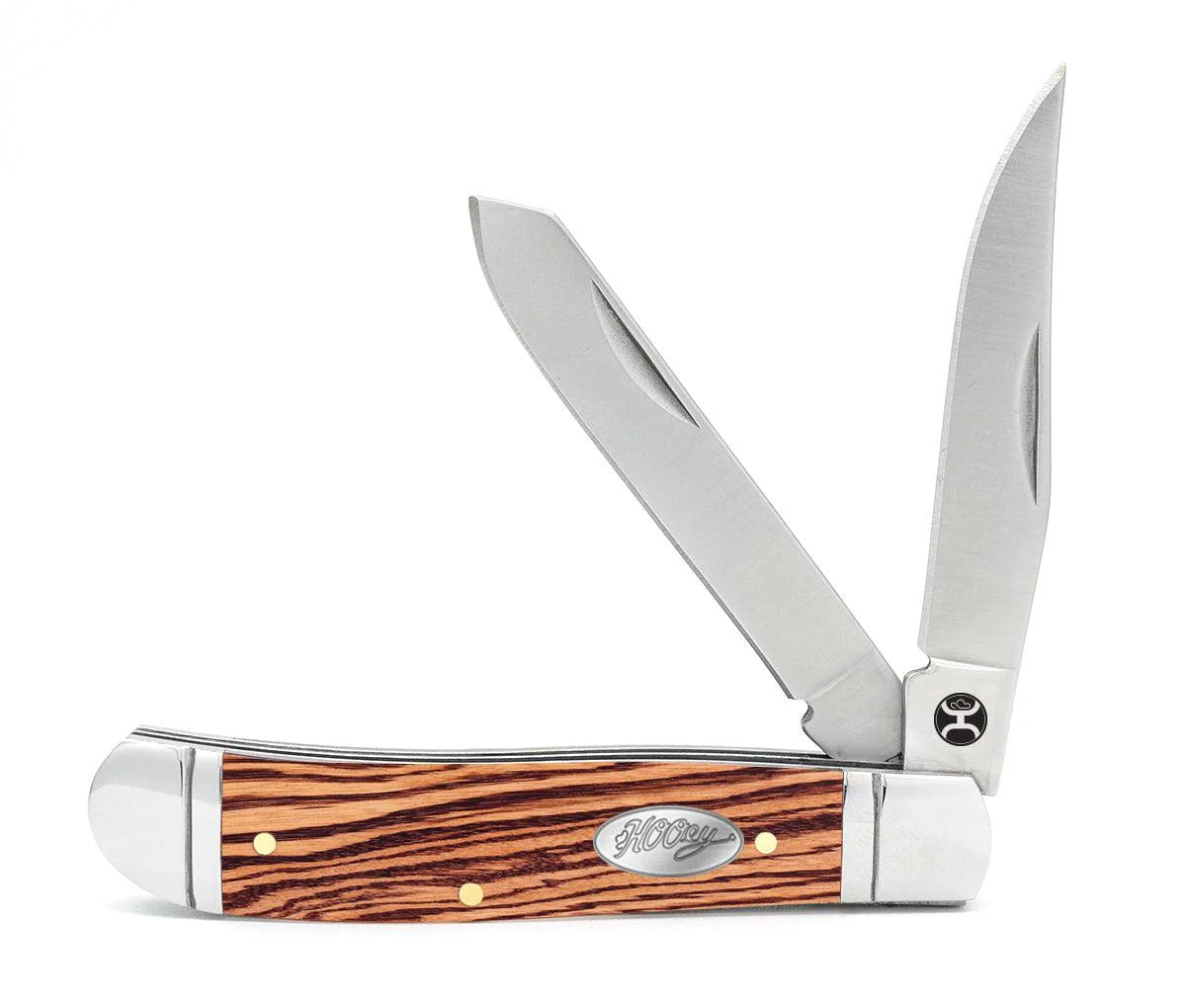 Hooey - Small Trapper Knife (Zebra Wood) HK128-01
