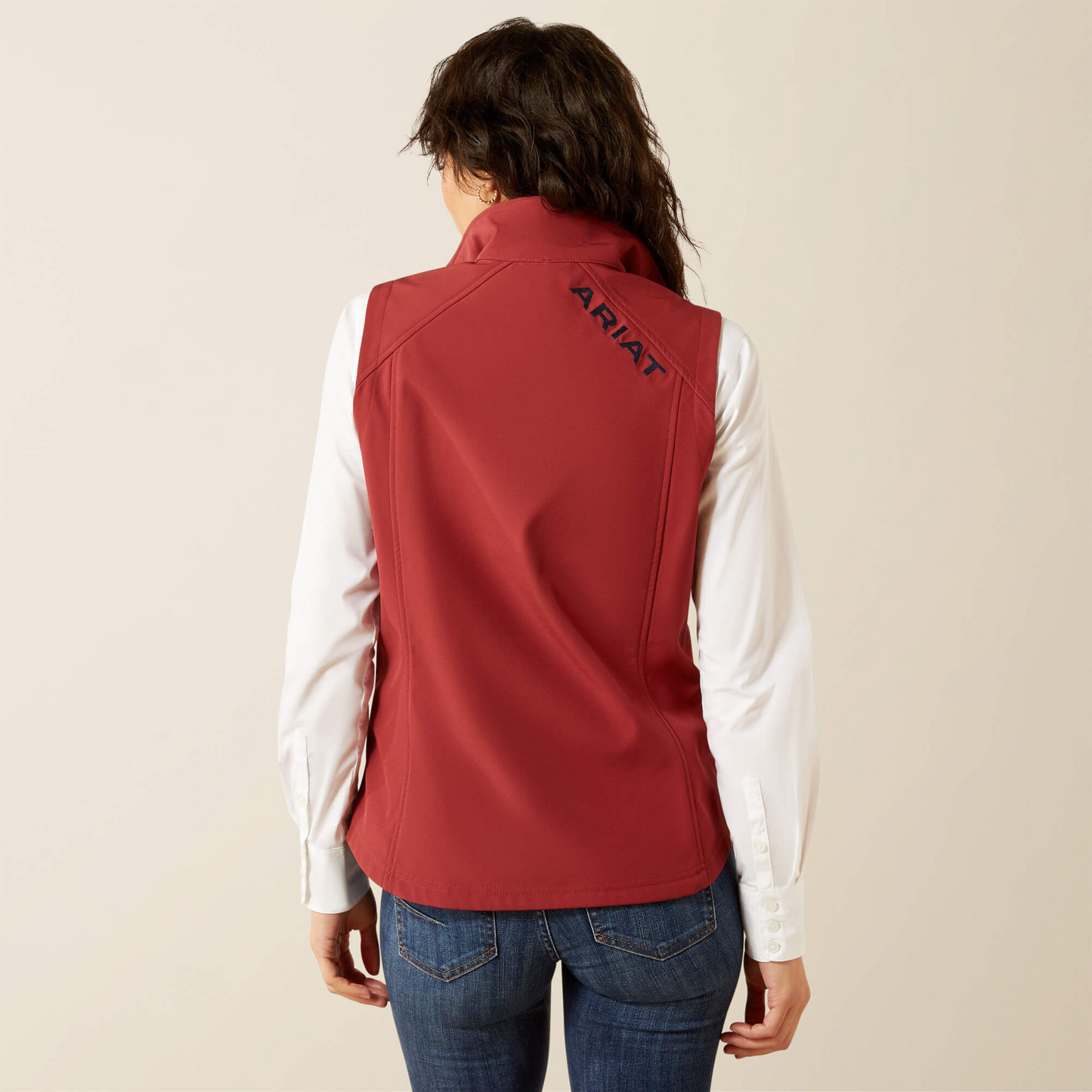 Ariat Women - Logo Softshell Vest (Burnt Russet) 10062786