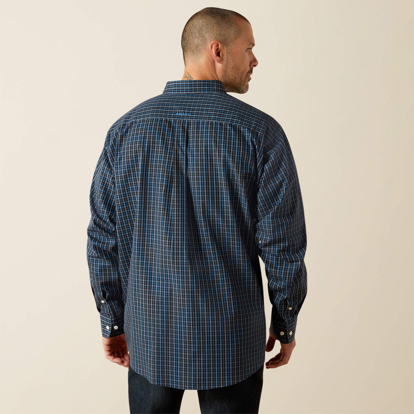 Ariat Men - Wrinkle Free Classic Fit Shirt (Carlos Blue) 10062231