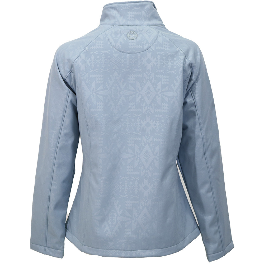 Hooey Women - Softshell Storm Jacket (Blue Aztec) HJ145BL