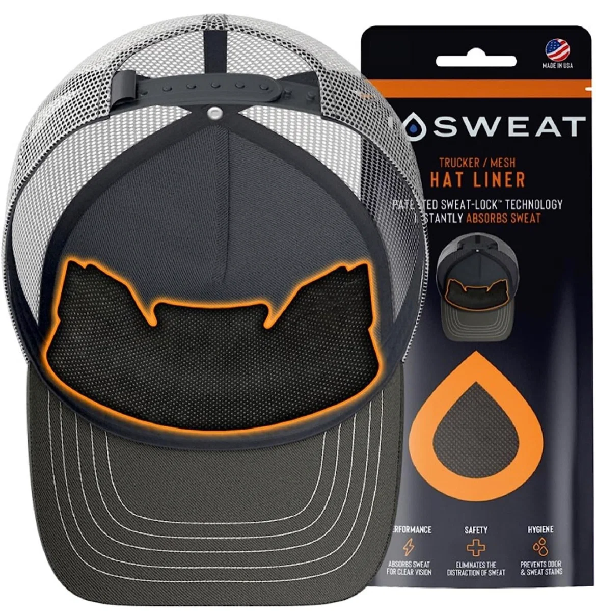 NoSweat -Liners (Trucker Hat) 3pk
