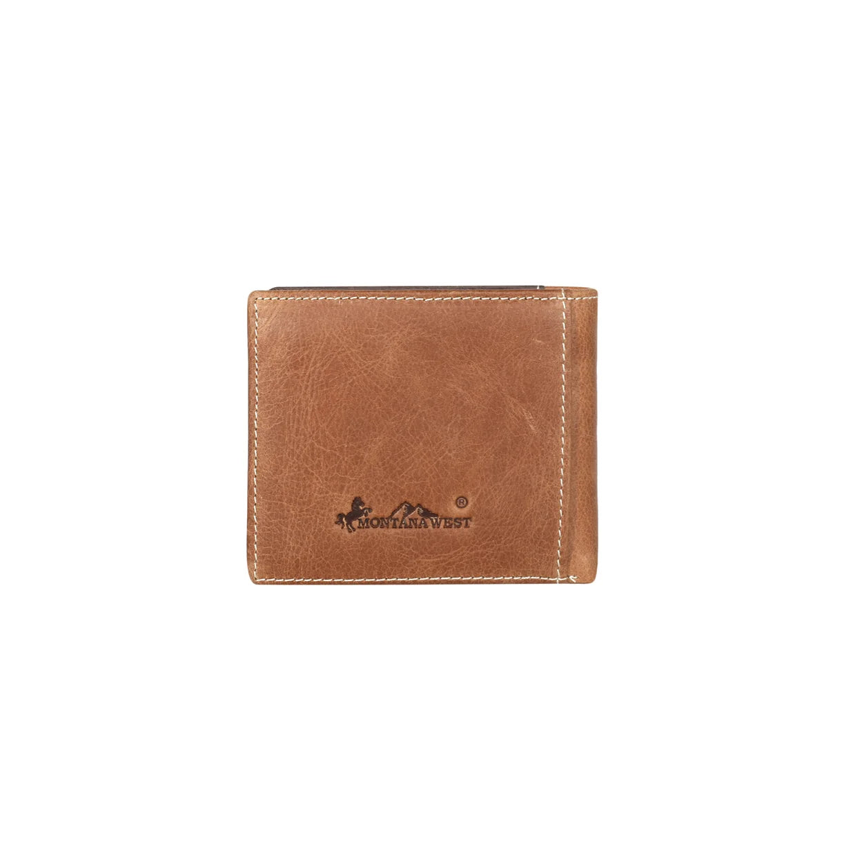 Montana West - Bi-Fold Wallet (Genuine Hair-On Leather) MWS-W025BR