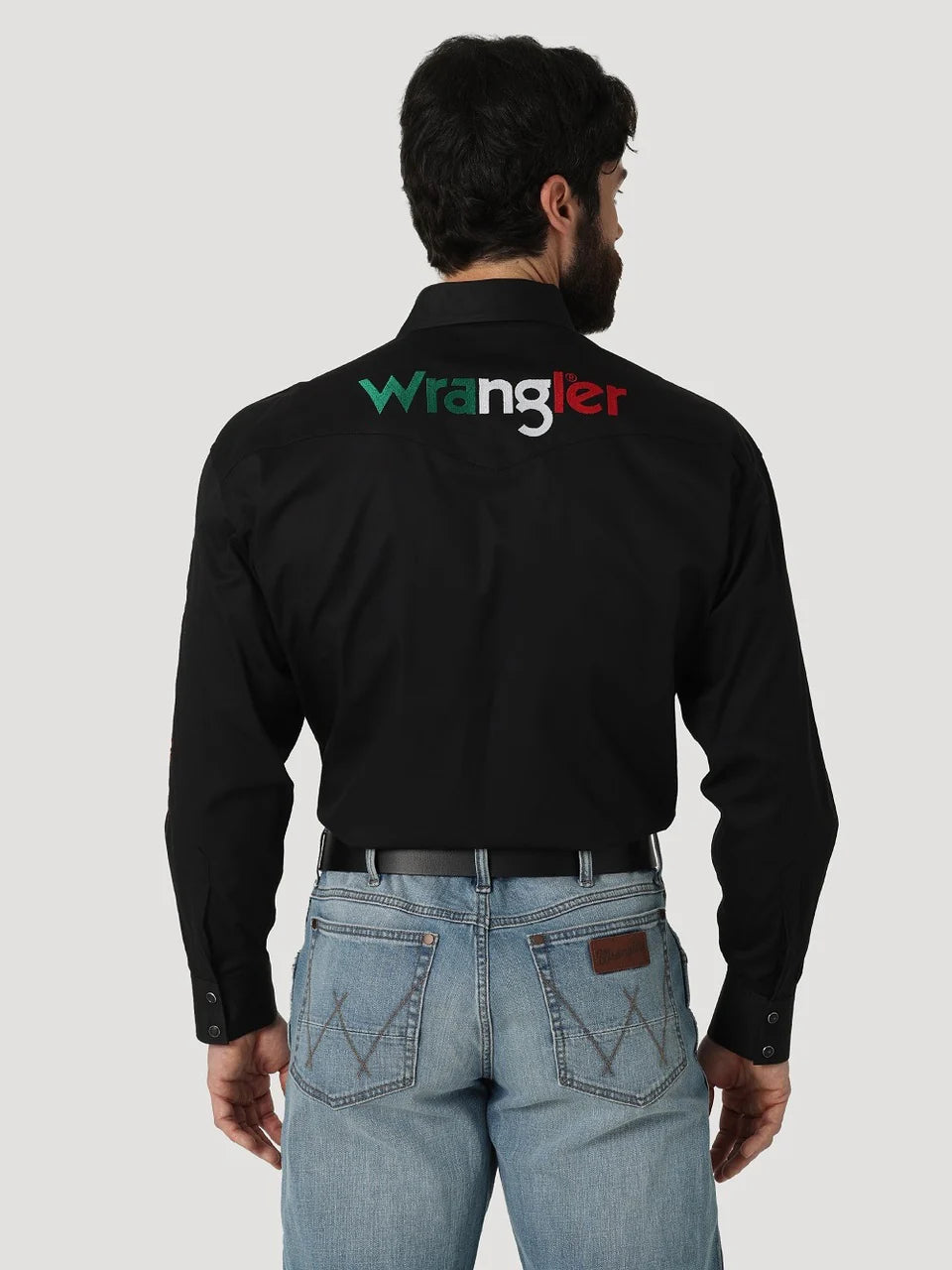 Wrangler Men - Wrangler Logo Snap Shirt (Mexico Black) 112317124