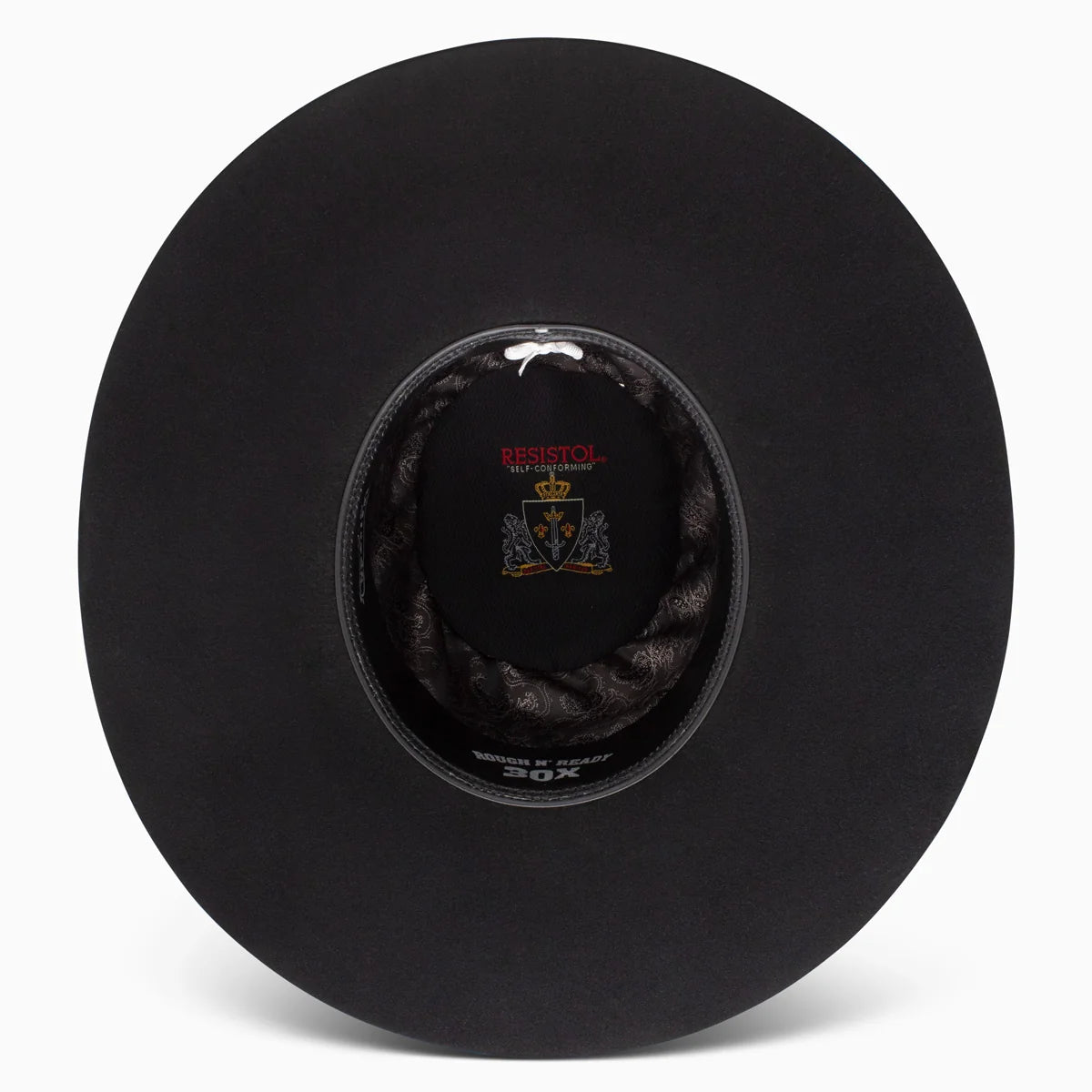 Resistol - 30X Rough N Ready OPEN CROWN (Black) RFRFNR-165007