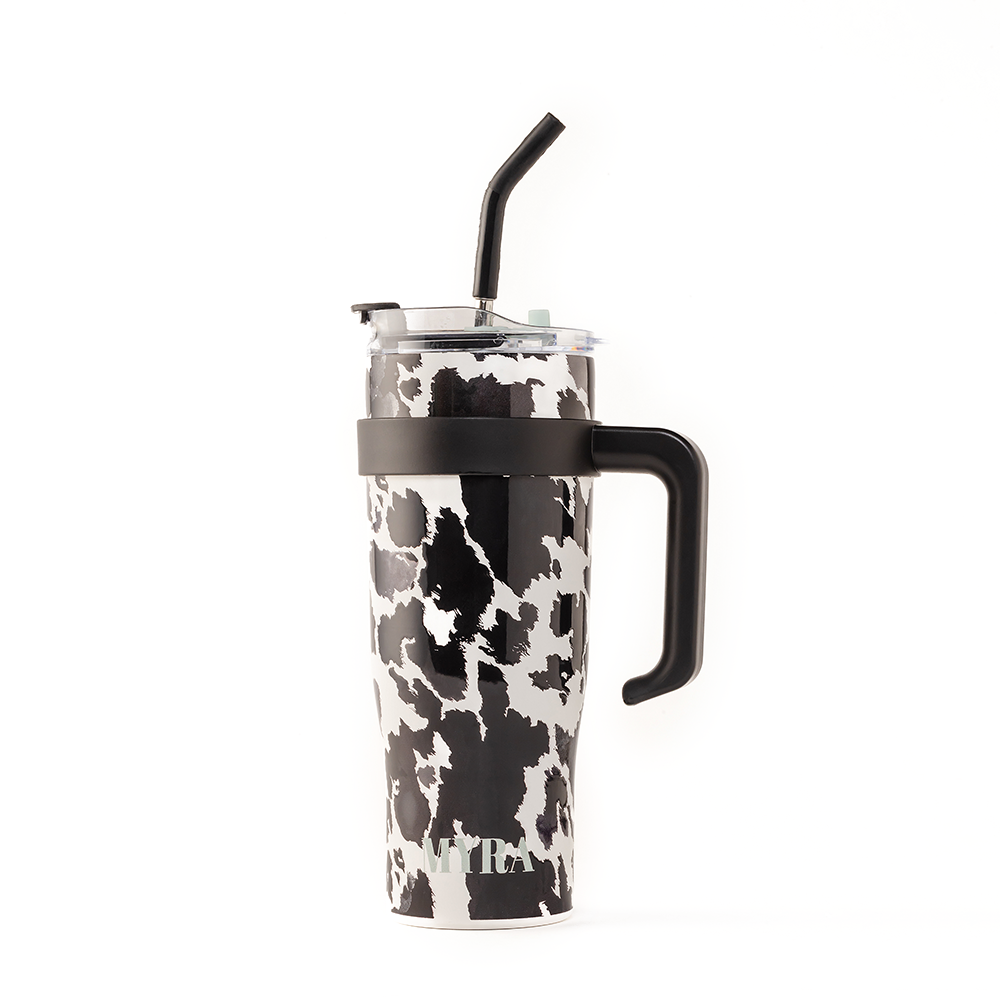 Myra - Wide Wyoming Tumbler (Black/White) S-12054