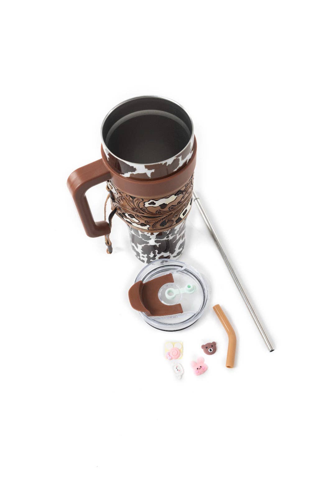 Myra - Wide Wyoming Tumbler (Brown/White) S-12053