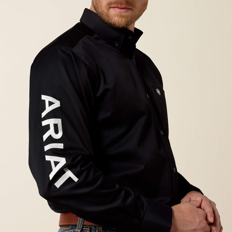 ARIAT Camicia da uomo Team Conor Classic Fit, Black, XS ARIAT Camicia da uomo Team Conor Classic Fit, Black, XS