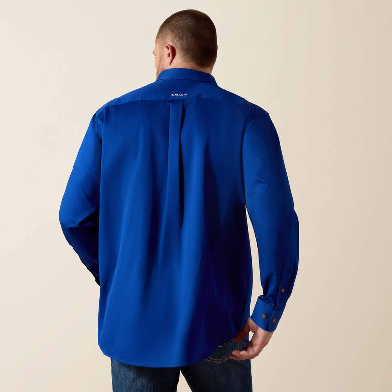 Ariat Men - Team Logo Twill Classic Fit Shirt (Blue) 10017498