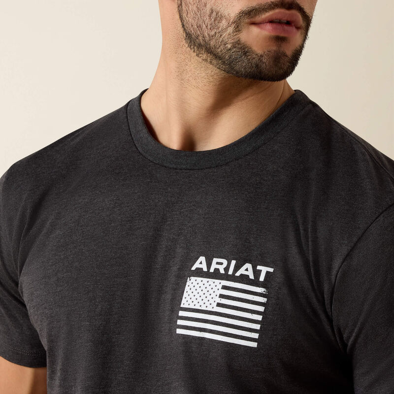 Ariat Men - T-Shirt Freedom (Charcoal) 10025209