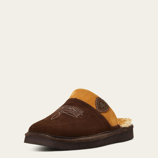 Ariat Men - Silversmith Square Toe Slipper (Chocolate) 10039075