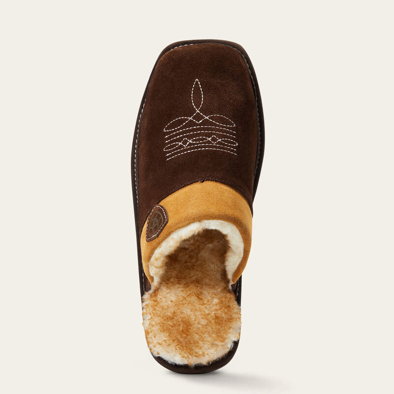 Ariat Men - Silversmith Square Toe Slipper (Chocolate) 10039075