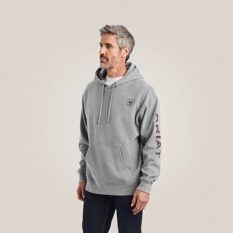 Ariat Men - Ariat Logo Hoodie (Heather Grey) 10040817