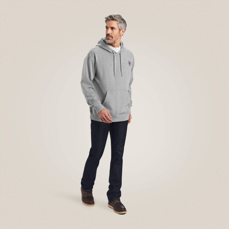 Ariat Men - Ariat Logo Hoodie (Heather Grey) 10040817