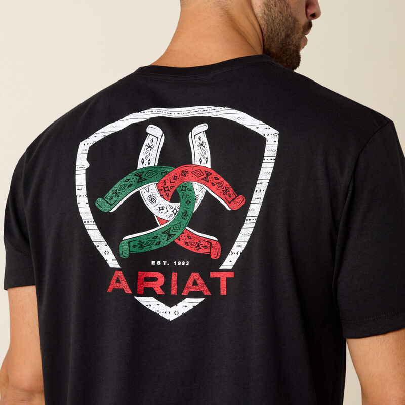 Ariat Men - T-Shirt Tres Herradauras (Black) 10054357