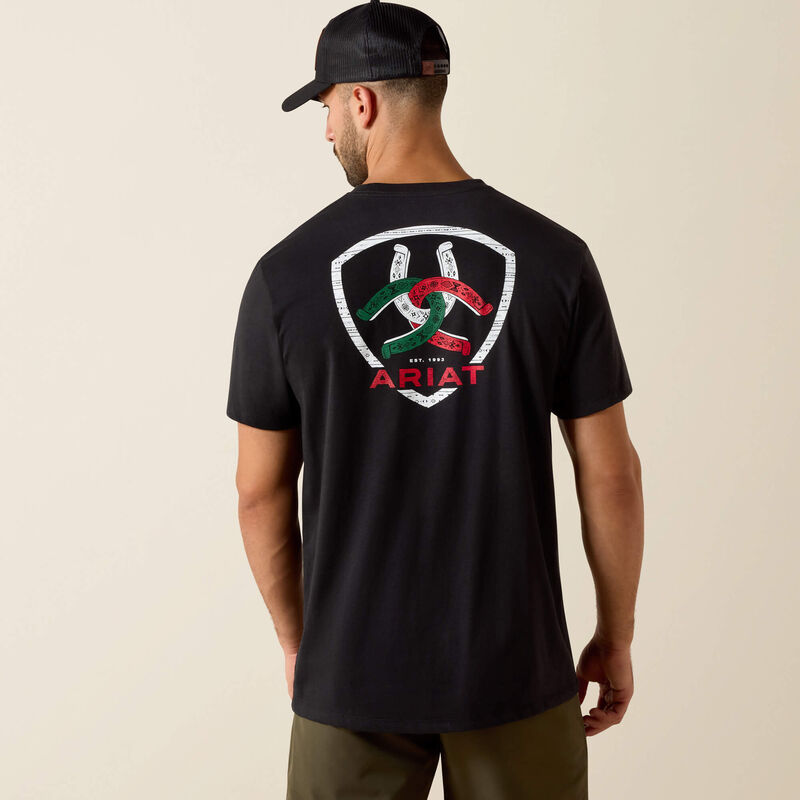 Ariat Men - T-Shirt Tres Herradauras (Black) 10054357