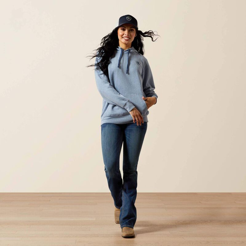 Ariat Women - Ariat Logo 2.0 Hoodie (Indigo Heather) 10065828