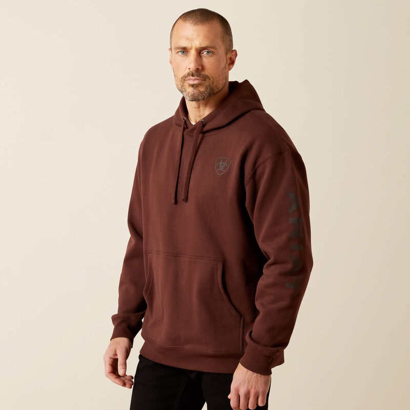 Ariat Men - Ariat Logo Hoodie (Deep Mahogany) 10065839