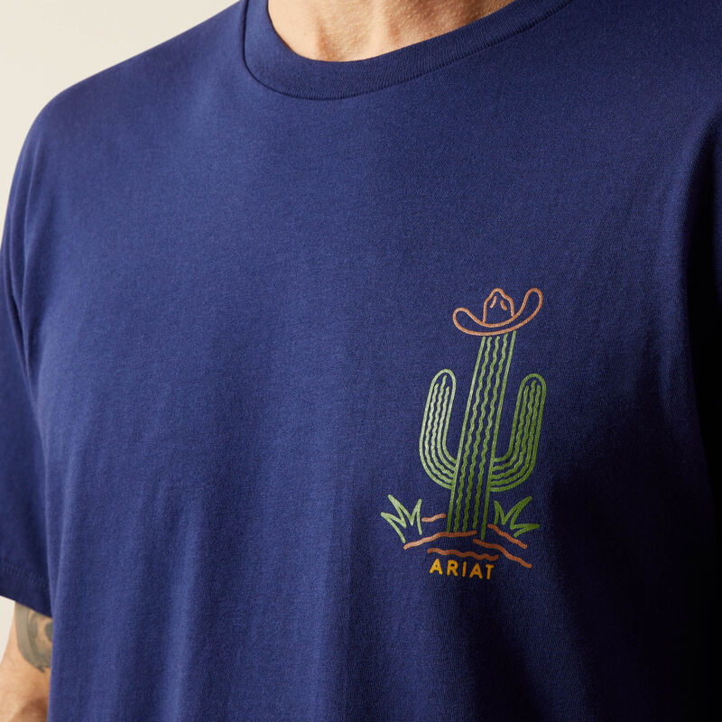 Ariat Men - T-Shirt Neon Cactus (Blue) 10065900