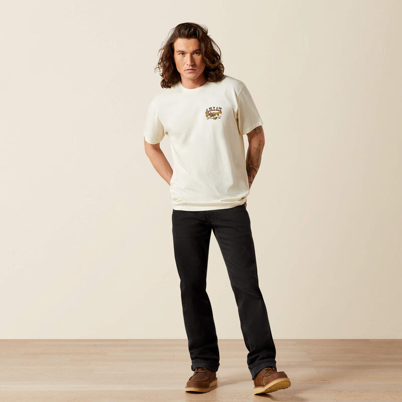 Ariat Men - T-Shirt Pulp Western (Cream) 10065901
