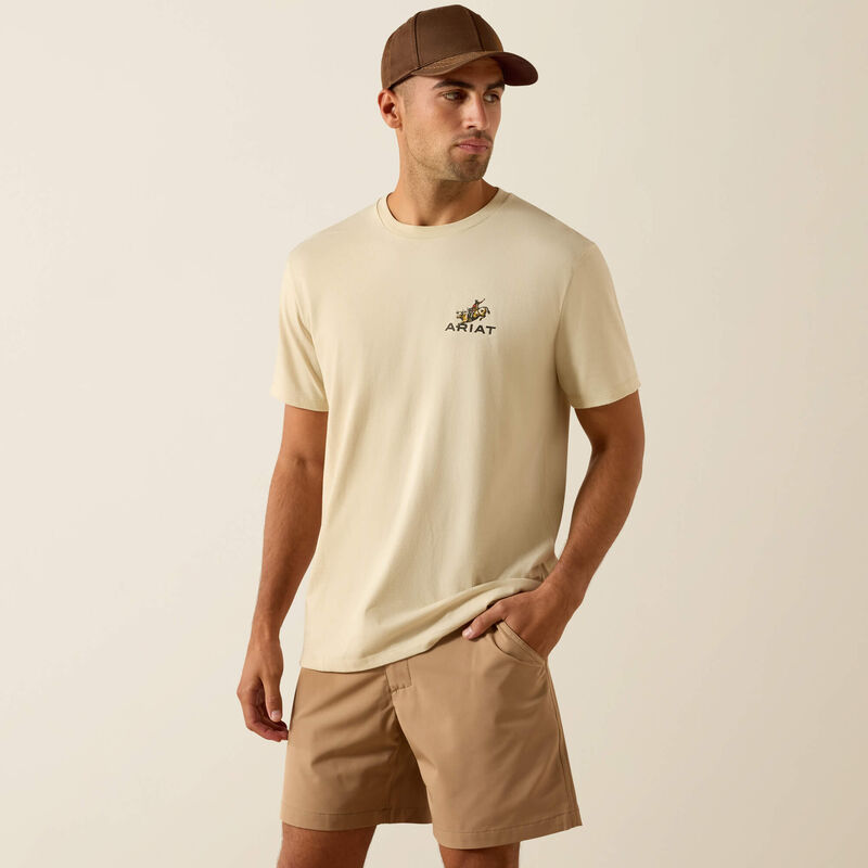Ariat Men - T-Shirt Ride Em Cowboy (Natural) 10071199