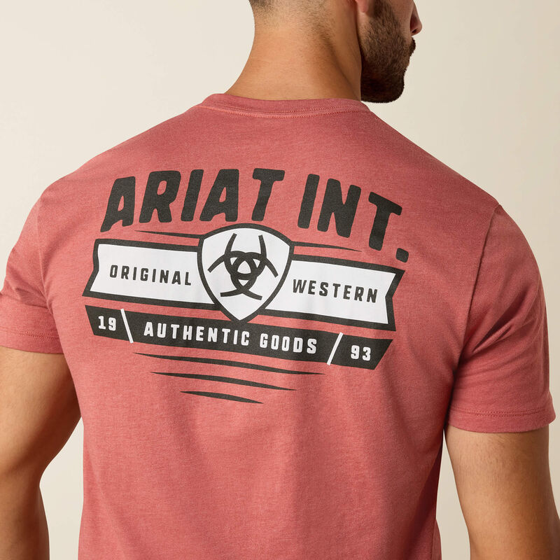 Ariat Men - T-Shirt Banner Badge (Red) 10073957