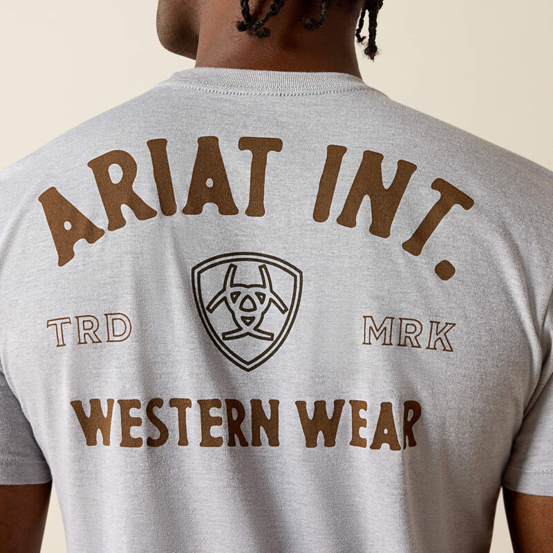 Ariat Men - T-Shirt Outline Shop (Pewter) 10073960