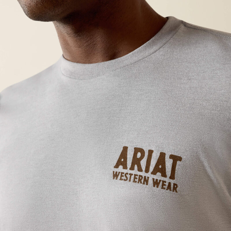 Ariat Men - T-Shirt Outline Shop (Pewter) 10073960