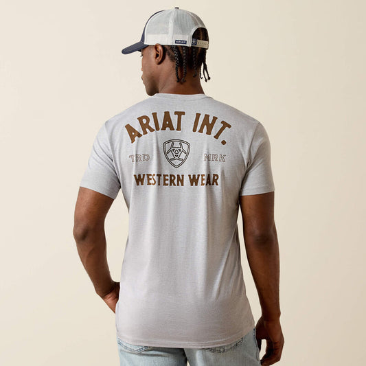 Ariat Men - T-Shirt Outline Shop (Pewter) 10073960