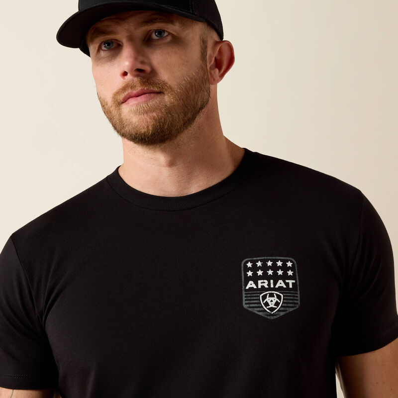 Ariat Men - T-Shirt Patriotic Badge (Black) 10073966