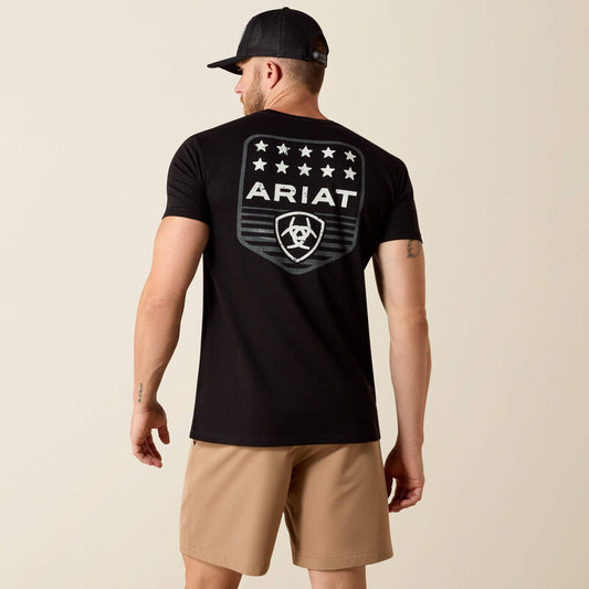 Ariat Men - T-Shirt Patriotic Badge (Black) 10073966