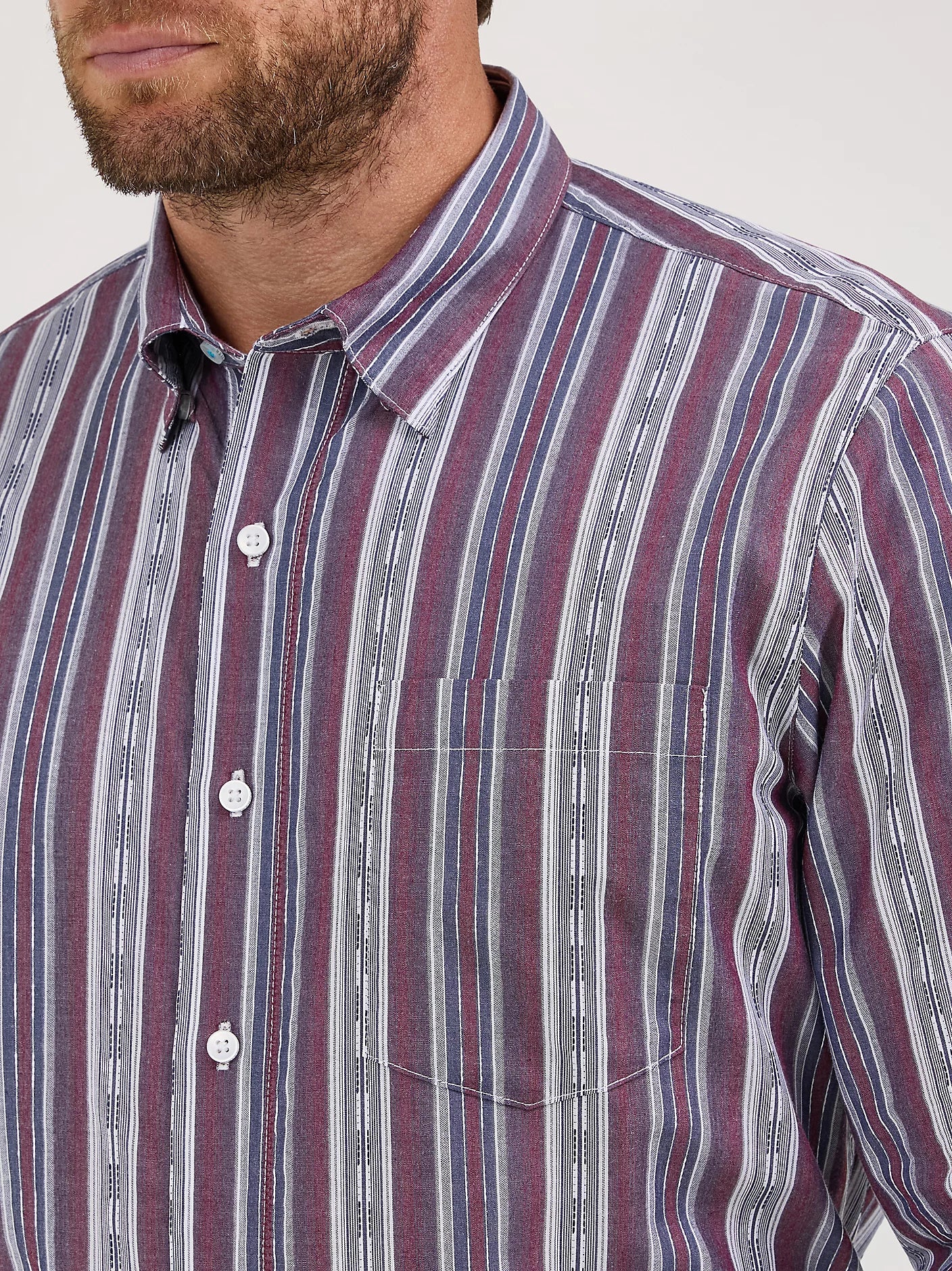 Wrangler Men - Cody Johnson Button Down (Mauve) 112369557