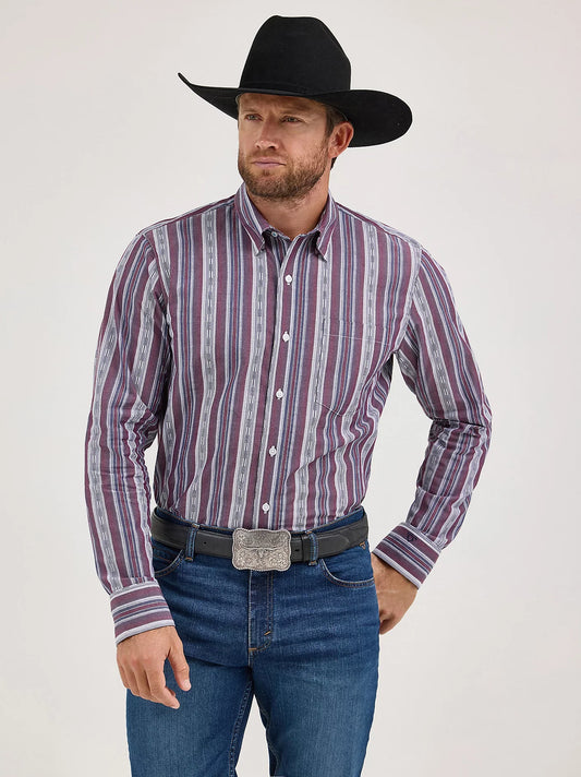 Wrangler Men - Cody Johnson Button Down (Mauve) 112369557