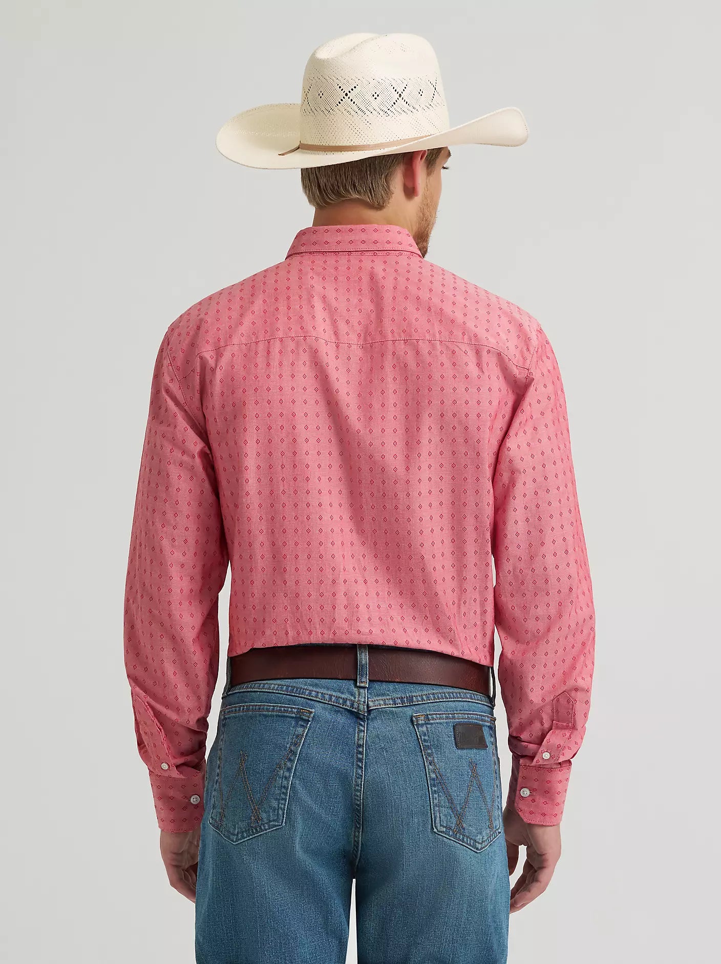 Wrangler Men - Cody Johnson Button Down (Flat Red Dobby) 112374464