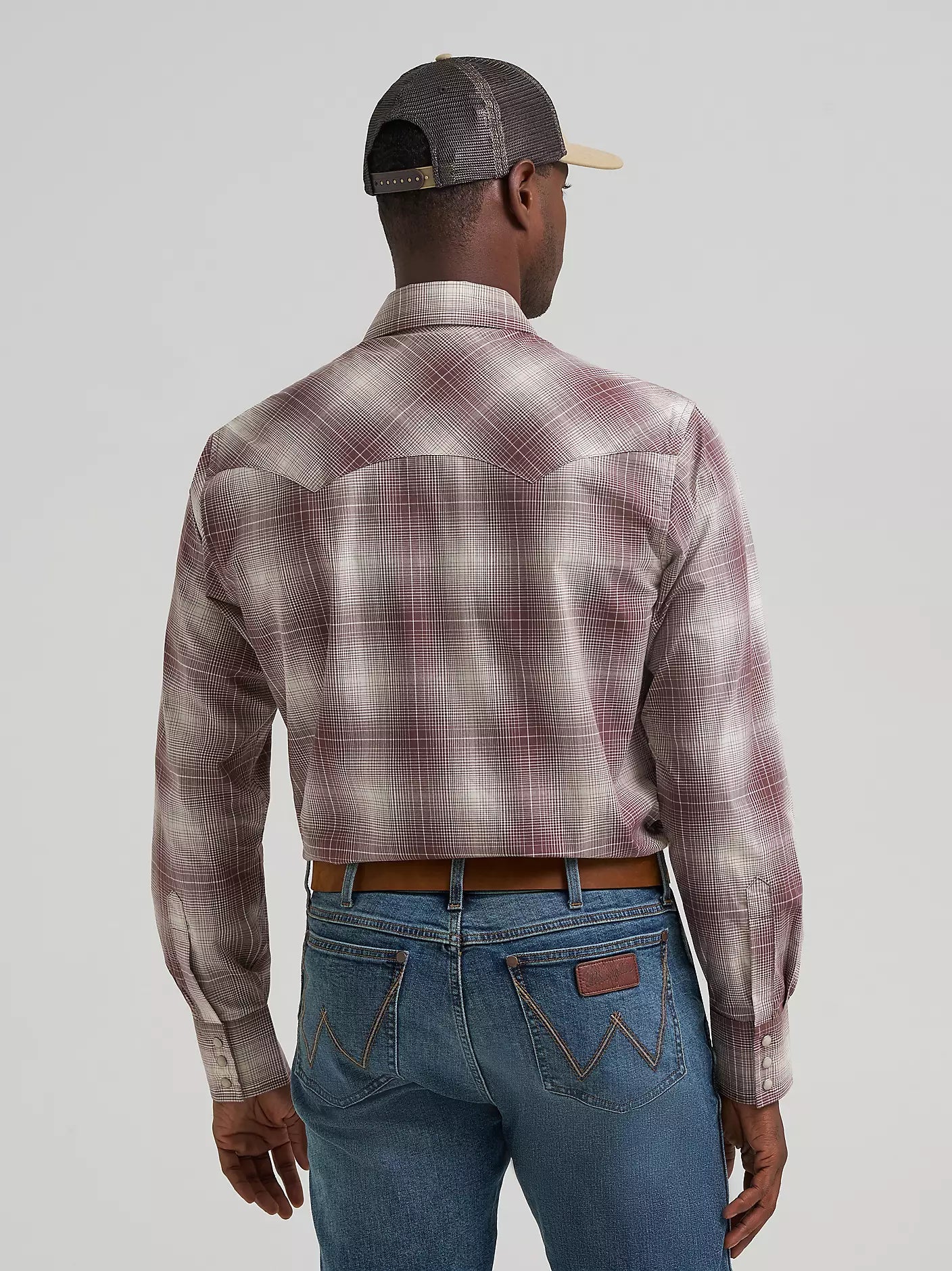 Wrangler Men - Retro Snap Shirt (Mahogany) 112374733