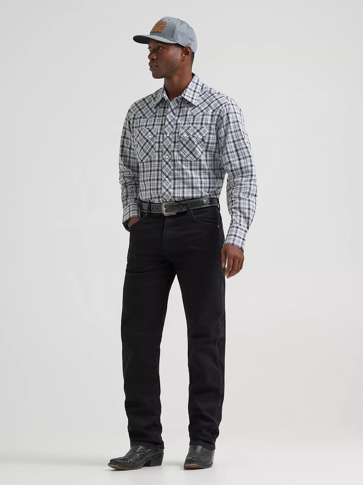 Wrangler Men - Retro Snap Shirt (Pine Black) 112374743