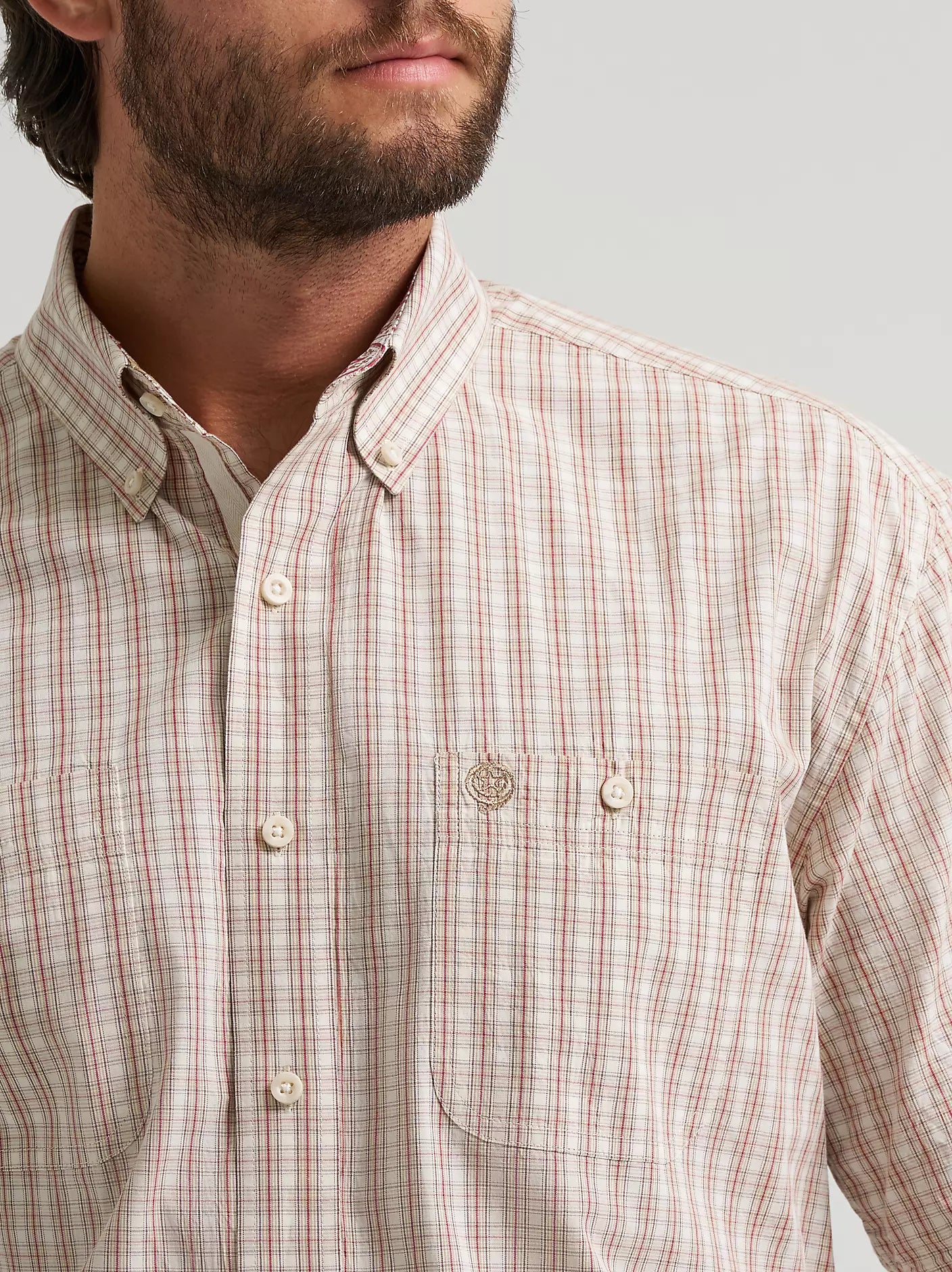 Wrangler Men - George Strait Short Sleeve (Desert Plaid) 112379070