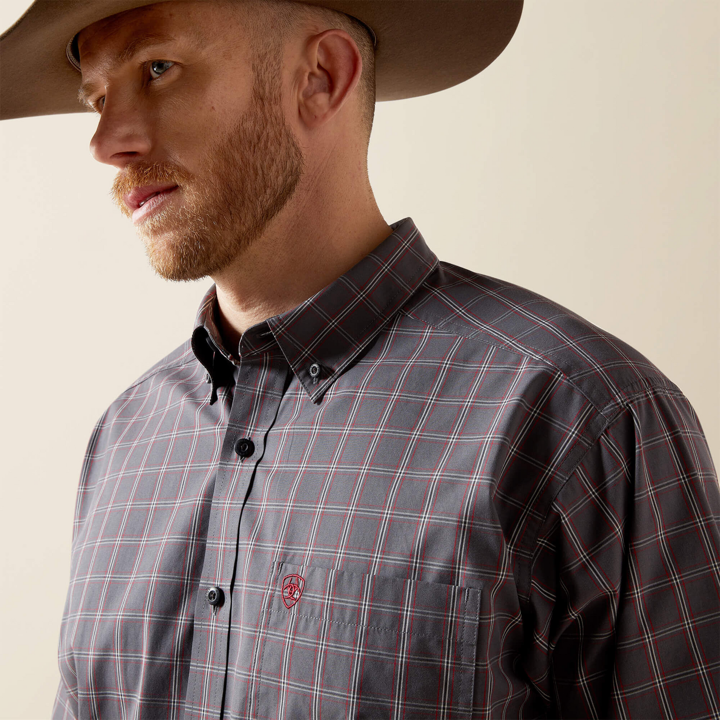 Ariat Men - Pro Series Classic Fit Shirt (Tucker Grey) 10065858