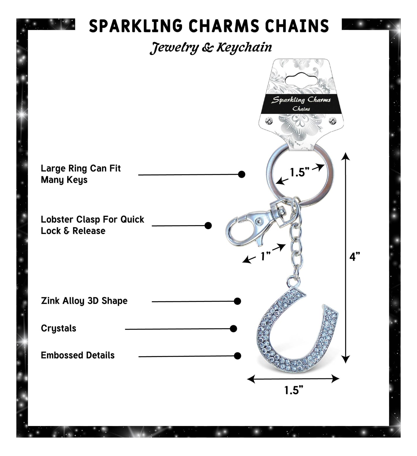 Sparkling Charms - Horse Shoe