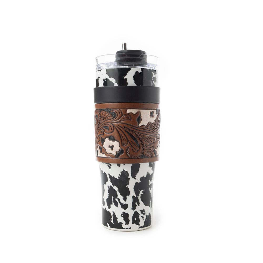 Myra - Wide Wyoming Tumbler (Black/White) S-12054