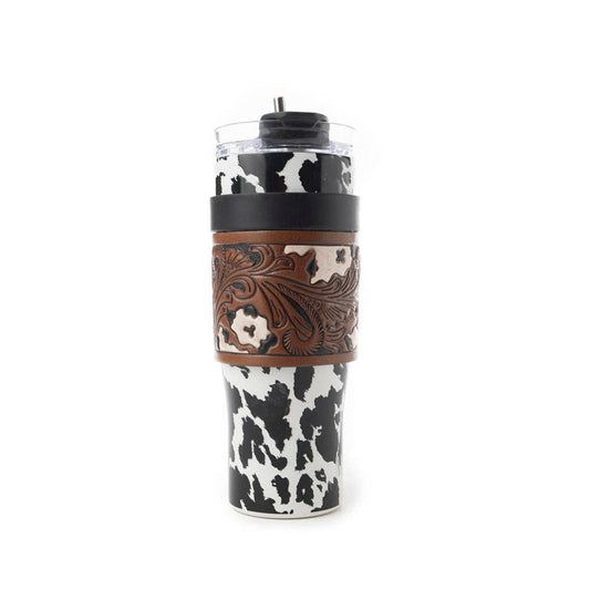 Myra - Wide Wyoming Tumbler (Black/White) S-12054