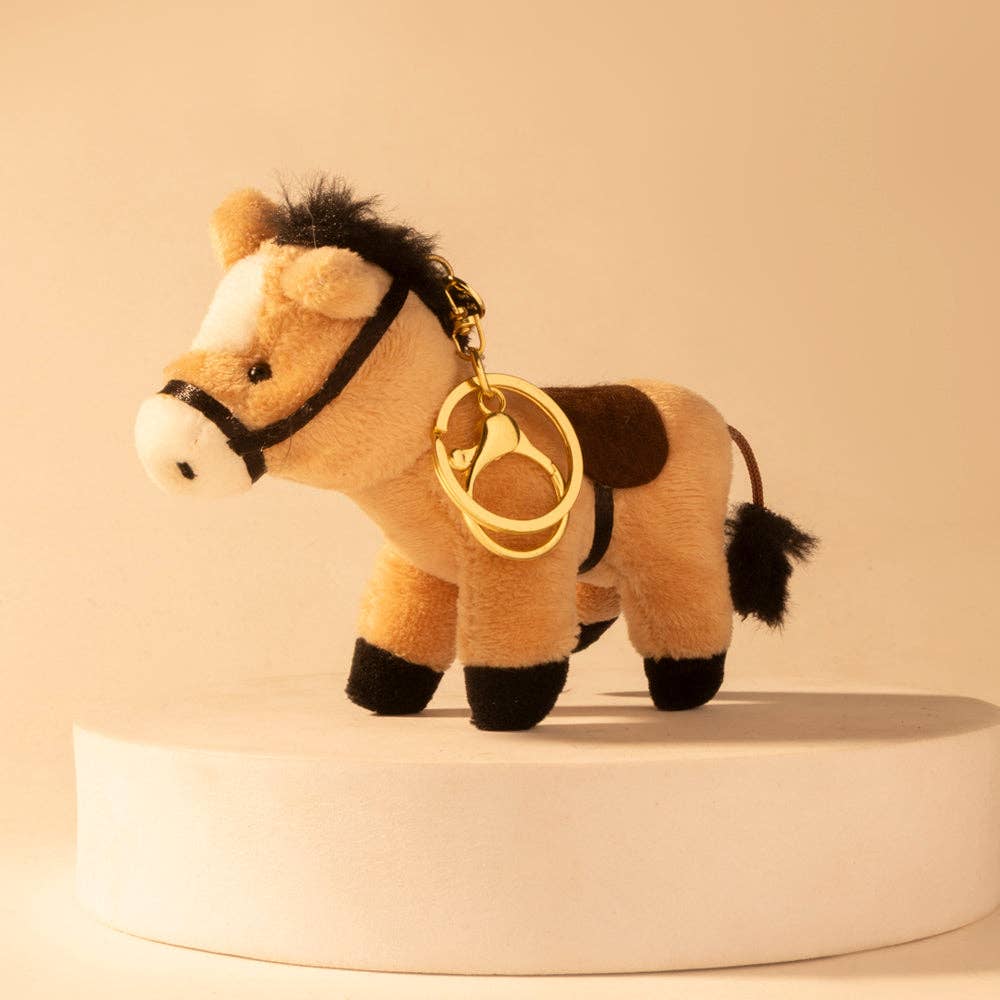 Myra - Golden Gallop Bag Charm (Caramel Tan) S-14697